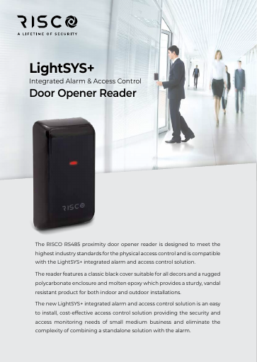 prévisualisation de Door%20Opener%20Reader%20Datasheet%20ENG.pdf