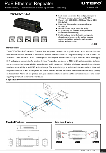prévisualisation de UTP3-VER01-PoE_Datasheet_VER2.0.pdf