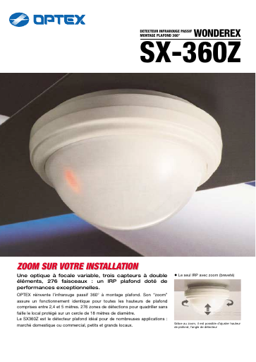 prévisualisation de optex-sx-360z-datasheet-fr.pdf