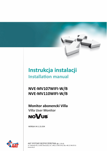 prévisualisation de Instrukcja%20instalacji%20-%20Villa%20Monitor%20NVE-MV1XXWIFI-X_V.4.1.21.034_21112023_2.pdf