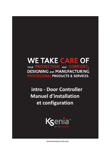 prévisualisation de intro-Door-Controller-Installation-et-Configuration.pdf