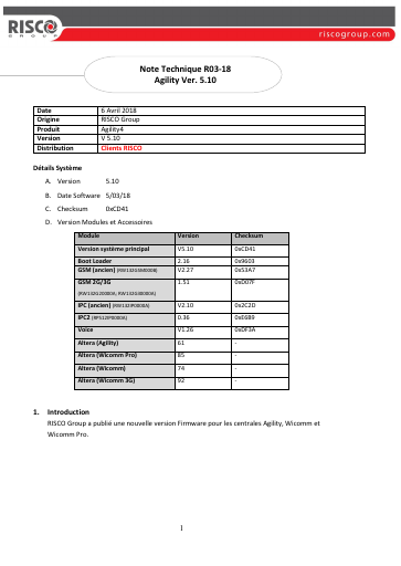 prévisualisation de Maj%20Agility%205.10%20R03-18_FR.PDF