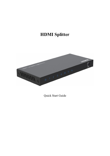 prévisualisation de HDMI-1x4-4K%20User%20manual.pdf