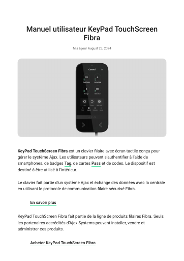 prévisualisation de MAN%20-%20FR%20-%20KeyPad%20TouchScreen%20Fibra.pdf