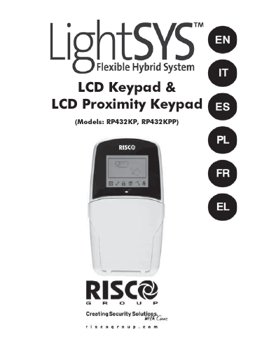 prévisualisation de 5IN1425%20F_LightSYS%20LCD%20Keypad%20Installation%20Guide_multi.pdf